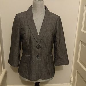 3/$30 The Limited bracelet sleeve blazer jacket grey size medium